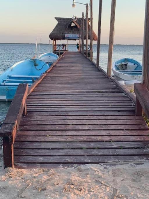 Oceanfront Casita Coral Apartment Chelem Bagian luar foto